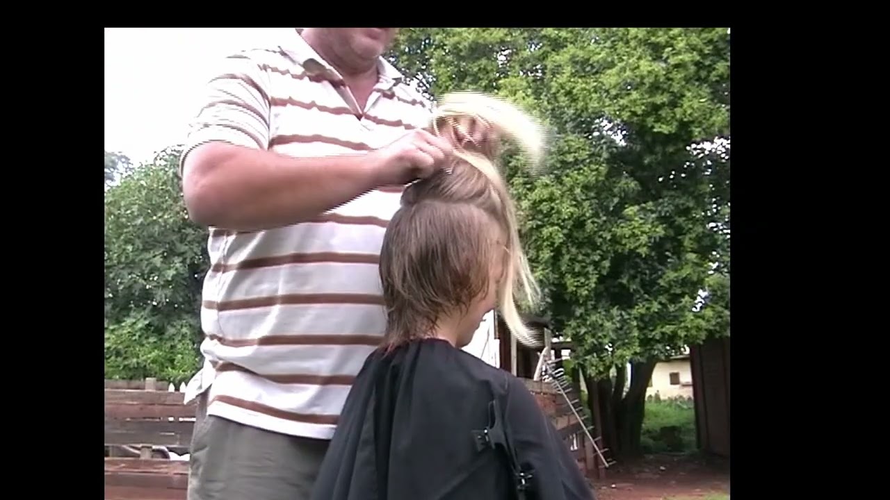 Random girl long hair cut short in garden compilation #pixiehaircut #ladieshaircut #haircut #hair