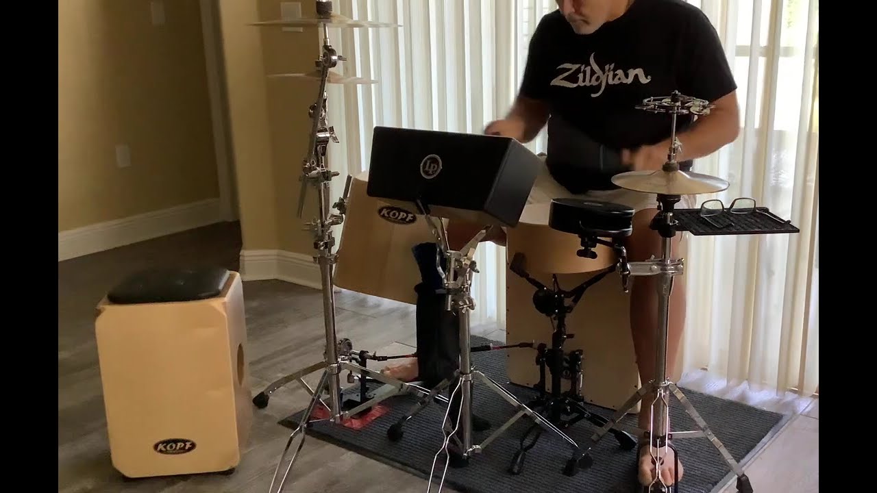 Hybrid Cajon Drum Kit Setup w/ Kopf Percussion Deep Bass Cajon ToneWood Kick Drum & Tom Tom