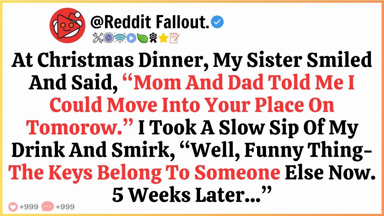 At Christmas Dinner, My Sister Announced That She Was Moving In — What happen after that ...