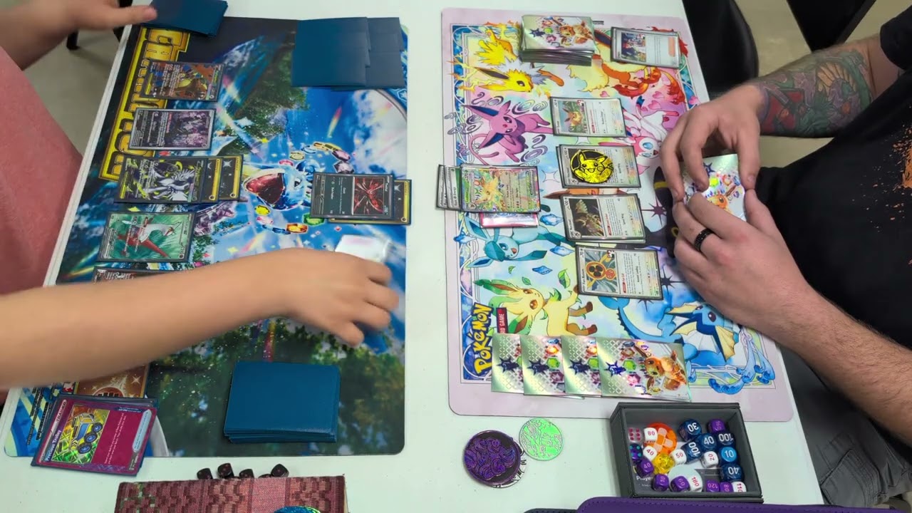 Набор карточек Pokemon TCG League Cup, 1-й раунд: Мега Абсол против Иви.