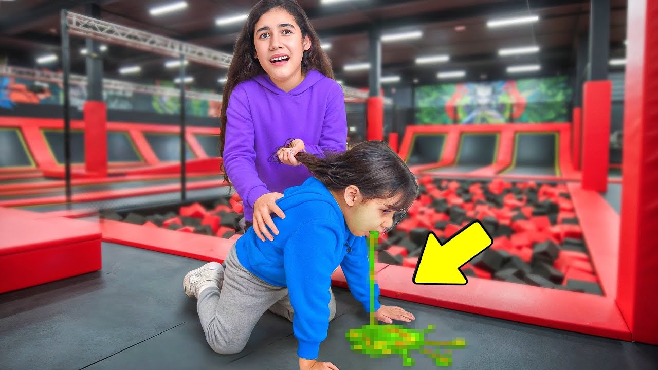 Stary Started THROWING UP at the Trampoline Park!!