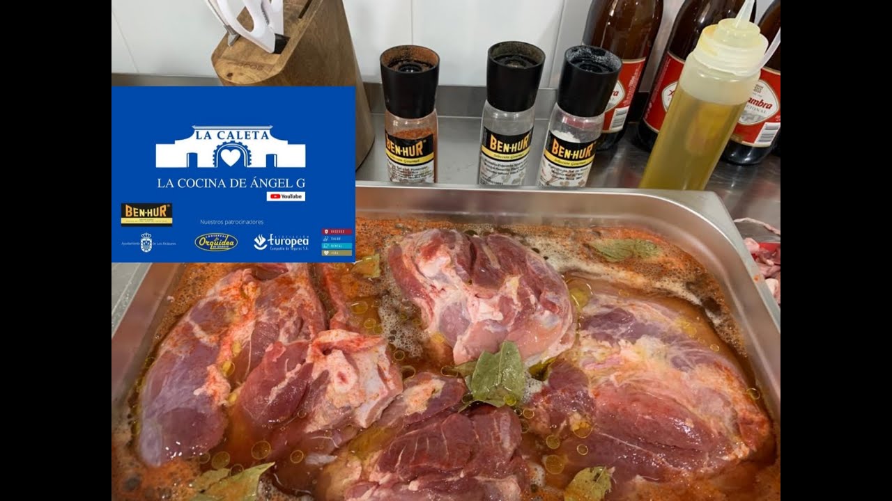 Jamón asado con cerveza y sal de pimentón ahumado benhur
