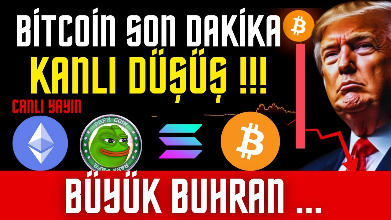 BİTCOİN SON DAKİKA KANLI DÜŞÜŞ BAŞLADI CANLI YAYIN Canlı Analiz #bitcoin #canlıyayın