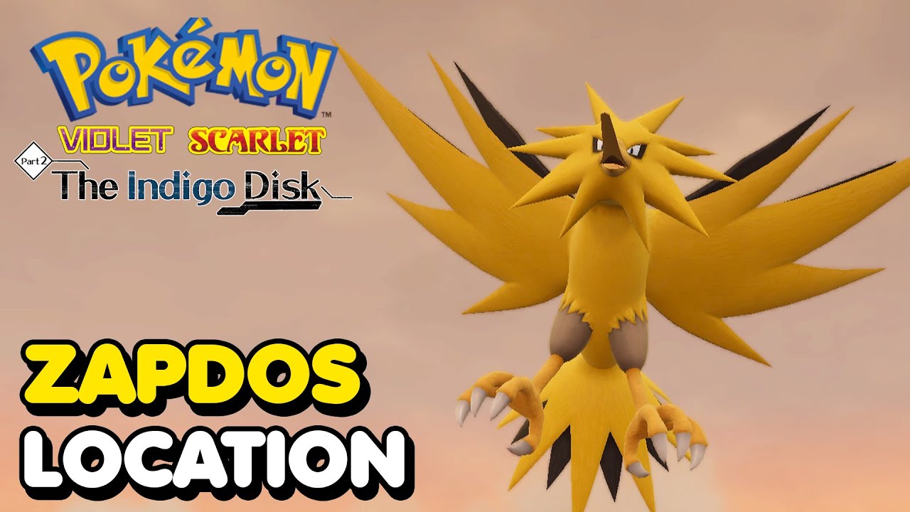 How To Get ZAPDOS In Pokemon Scarlet & Violet (The Indigo Disk DLC)