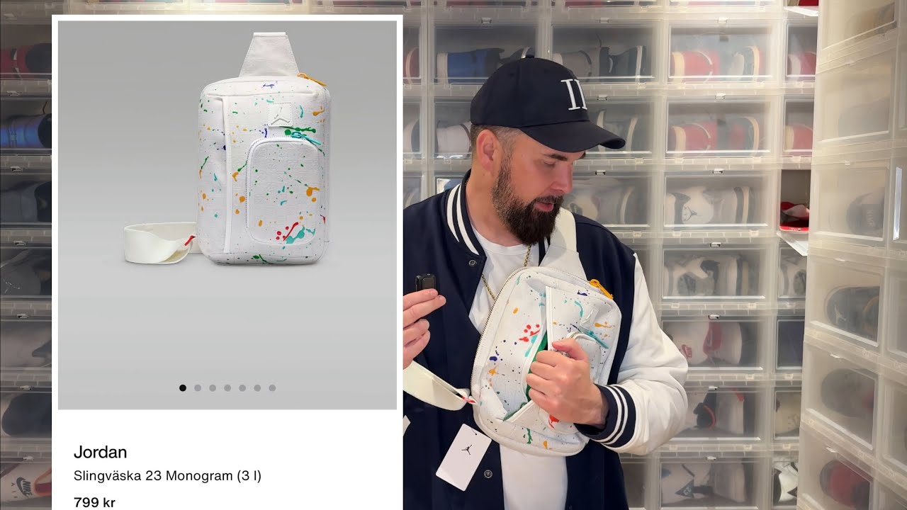 Unboxing : Jordan JAM Monogram Sling Bag 3L - Paint Splatter / Sail