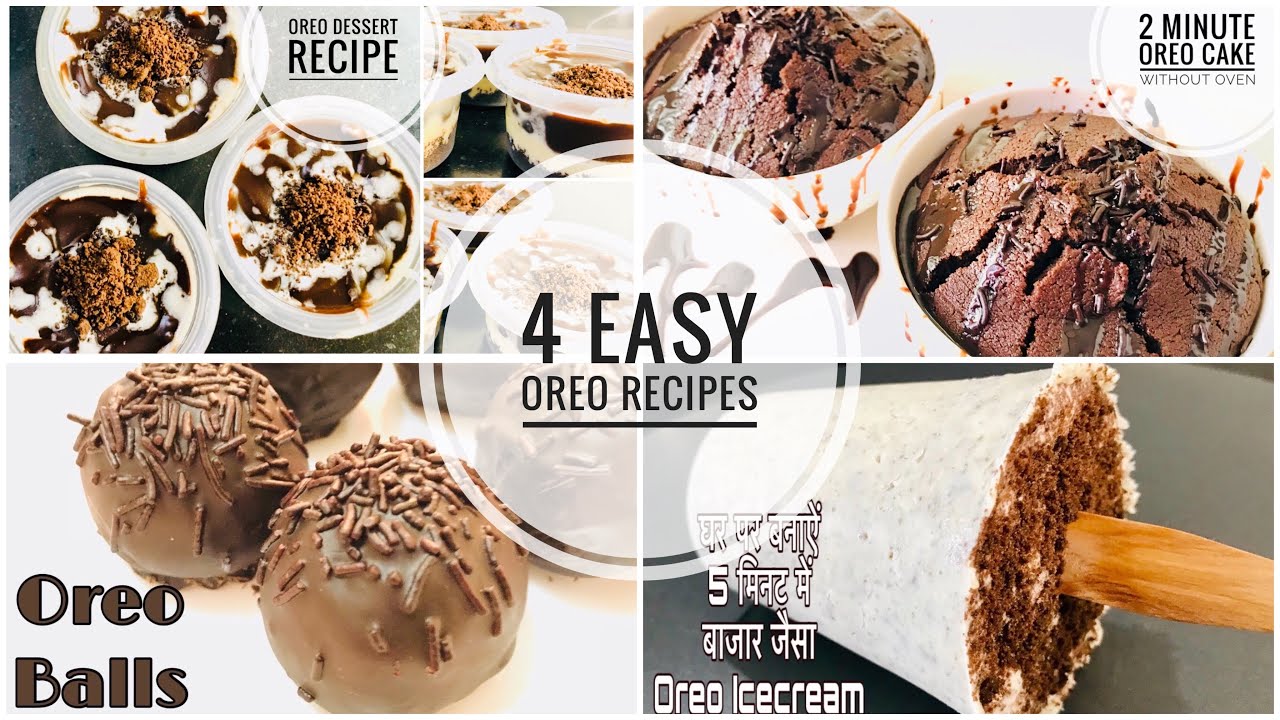 Oreo Ice Cream Recipe | Oreo Mug Cake | Ore Dessert Recipe | Oreo Balls Recipe at Home | Oreo Recipe