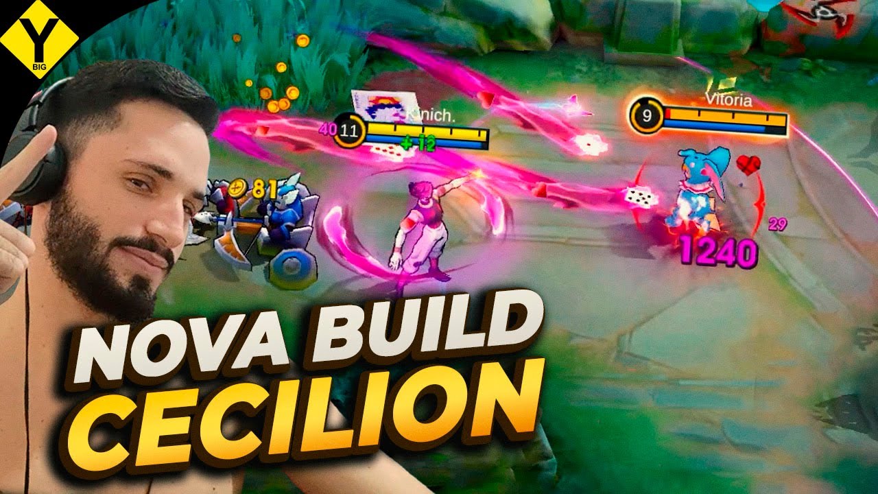 FIZ A NOVA BUILD DO CECILION QUE MATA COM UMA HABILIDADE Cecilion Gameplay | Mobile Legends