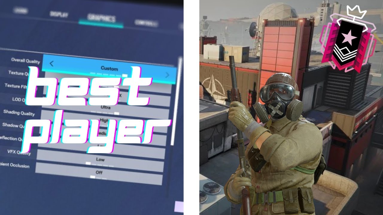 THE BEST VECTOR GLARE CONTROLLER CHAMPION + SETTINGS & SENSITIVITY - RAINBOW SIX SIEGE