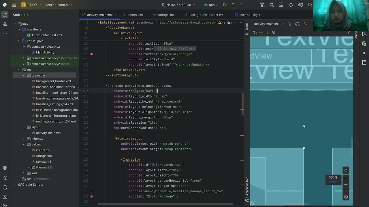 Relative Layout Kotlin - Praktikum Pemrograman Perangkat Bergerak