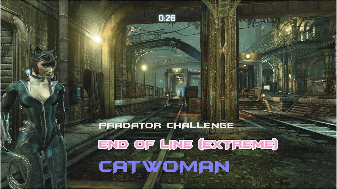 BATMAN RETURN TO ARKHAM CITY PRADATOR CHALLENGE END OF LINE EXTREME [CATWOMAN]