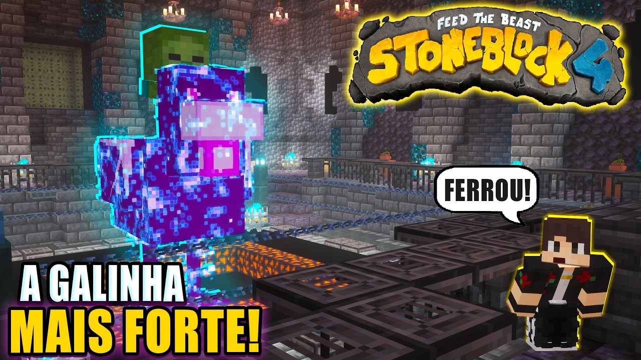 EU NÃO SEI SE VOU CONSEGUIR VENCER ESSE BOSS! STONEBLOCK 4! #15