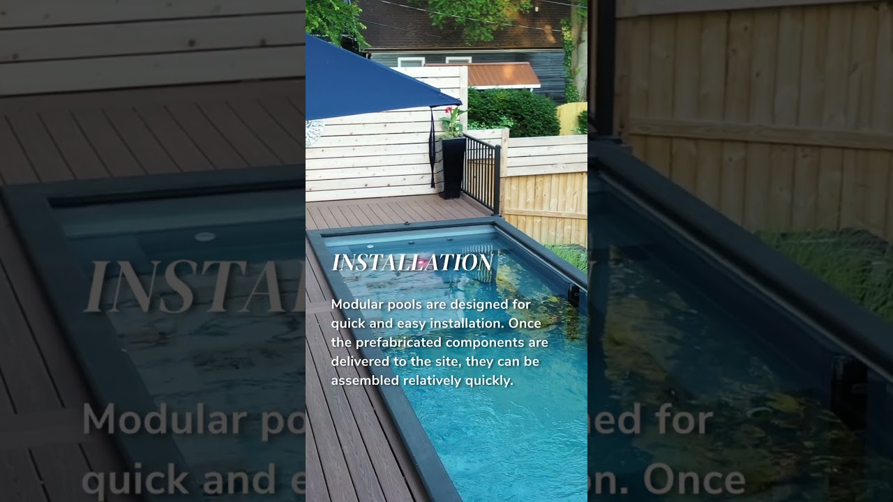 Modular Pool Backyard Project #landscapingdesign #garden #landscapedesign