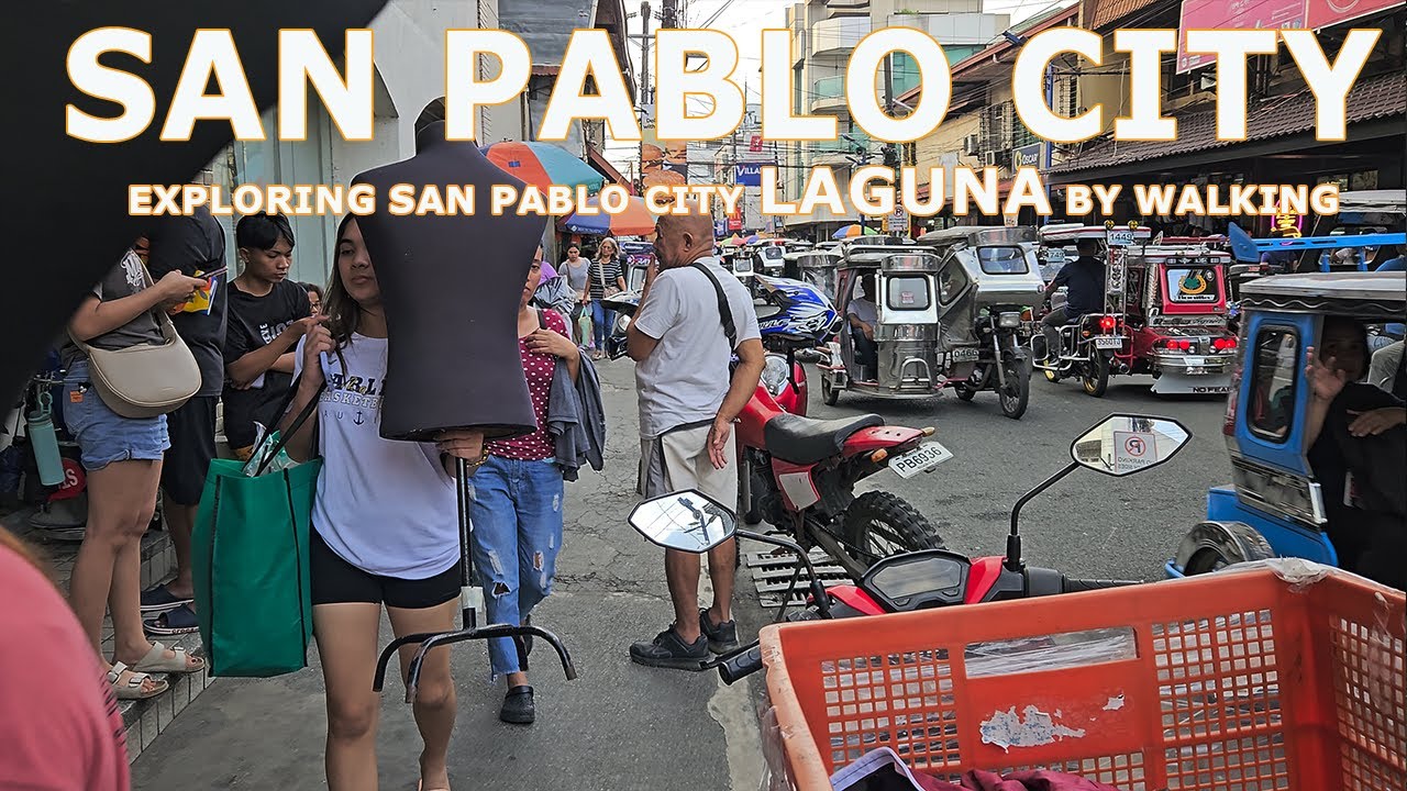 SAN PABLO CITY LAGUNA ONE HOUR WALK PHILIPPINES [4K HDR]