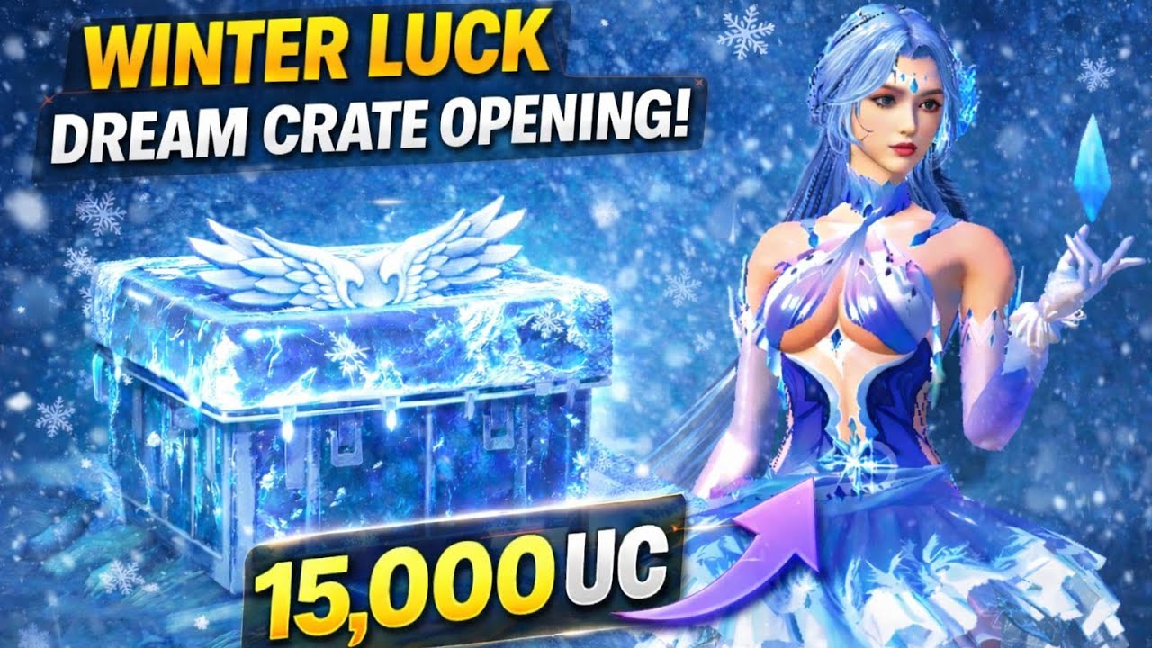 BGMI WinterGlow Sylph Ultimate❄️ | Dream Crate Opening Gone CRAZY 😱 ❄️ My Dream set . Winter luck 🤩😱