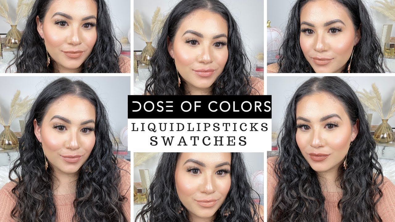 DOSE OF COLORS LIQUID LIPSTICKS SWATCHES | NUDE SHADES | CORK, NUDE MOOD, SUPERNATURAL + MORE