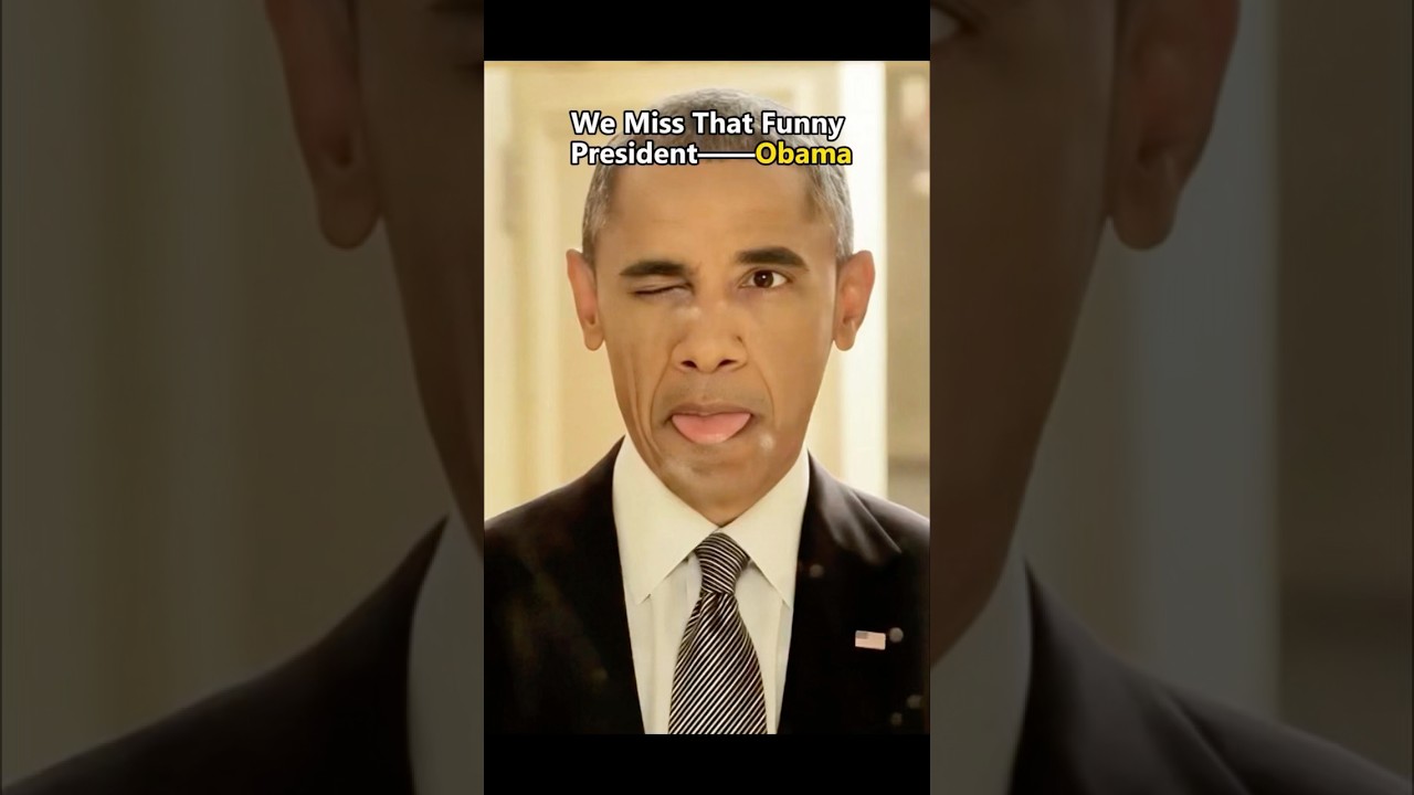 We Miss That Funny President-Obama.#funny #usa #celebrity #obama #president #laugh #fyp #interesting