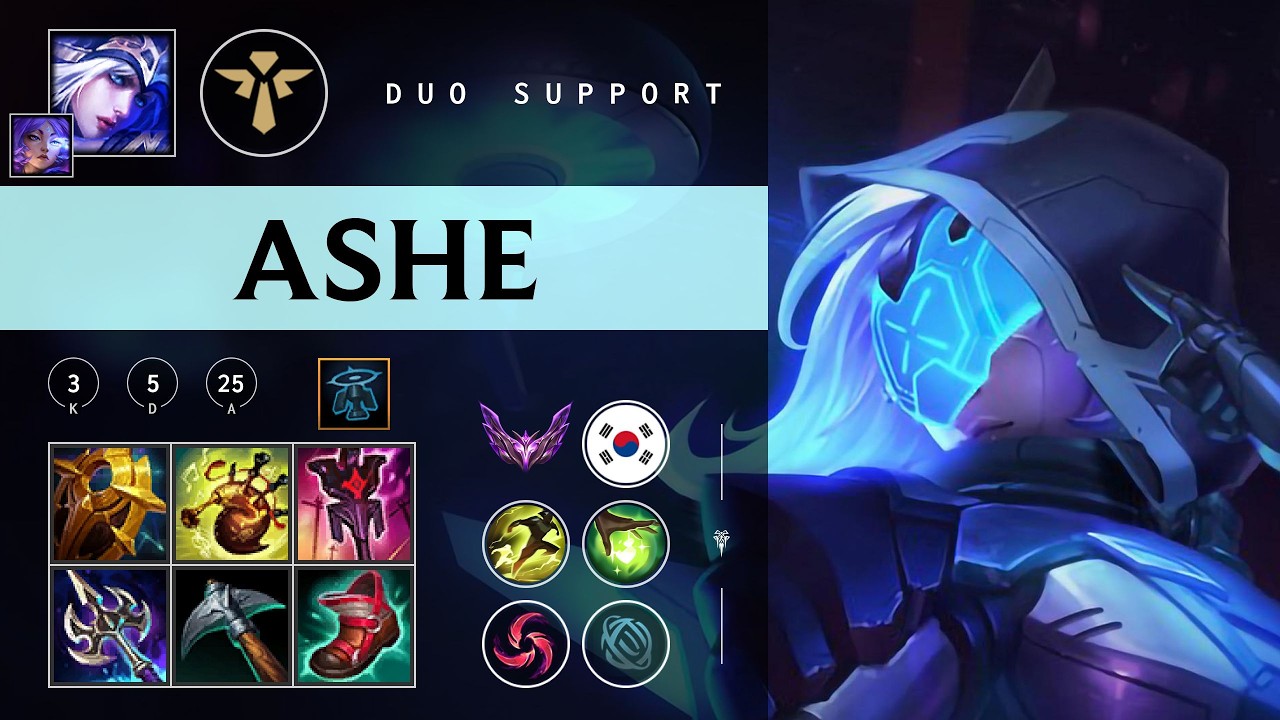 Ashe Support vs Senna - KR Master Patch 26.04