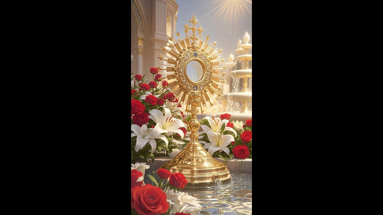 5 MINUTOS COM JESUS NO SACRAMENTO – O Milagre Silencioso Que Acontece Agora ✨🕰️