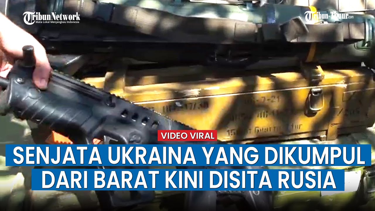 Ratusan Senjata Garda Nasional Ukraina Disita Pasukan Rusia