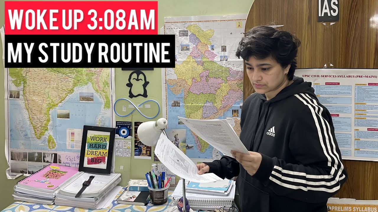 MY STUDY ROUTINE AFTER UPSC RESULT* MORNING TO NIGHT ROUTINE*WOKE UP at 3AM TO STUDY FOR UPSC #vlog