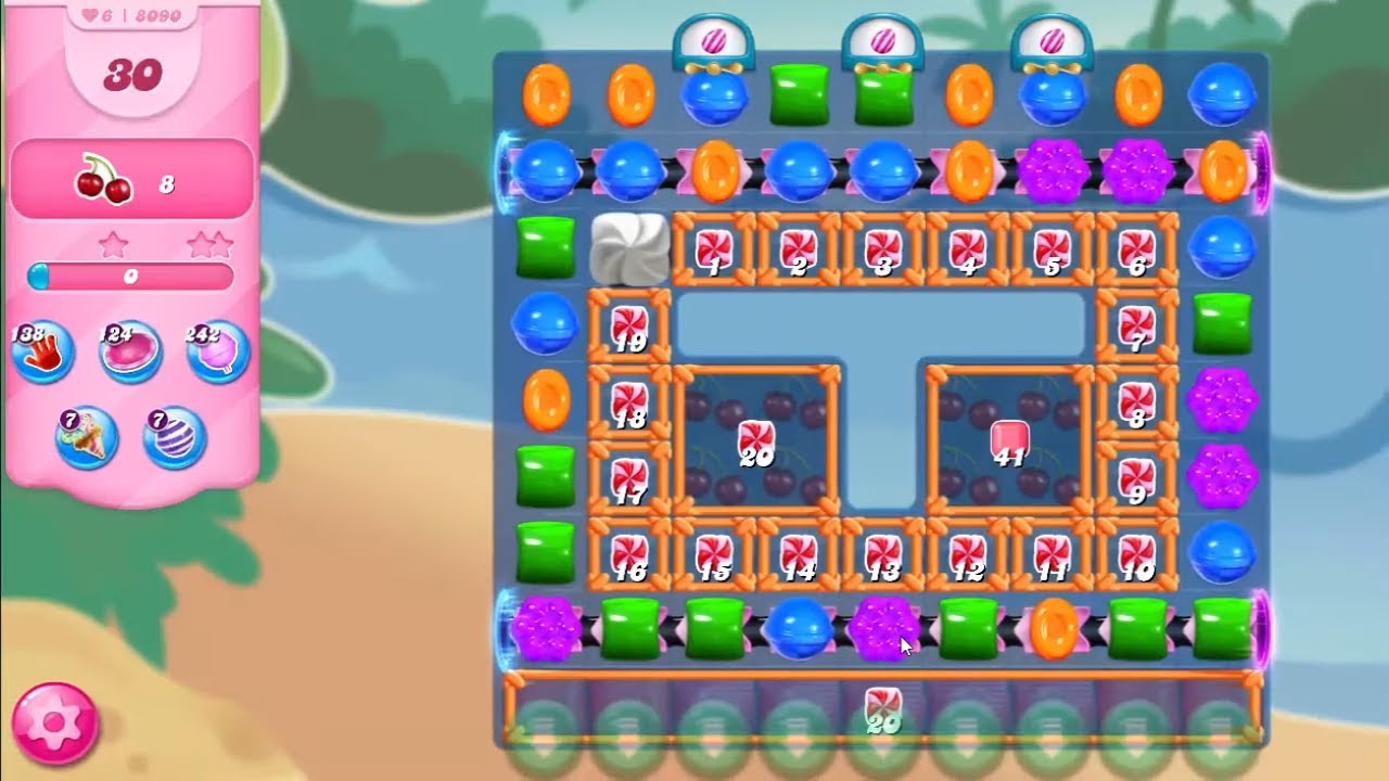 Candy Crush Saga Level 8090 NO BOOSTERS