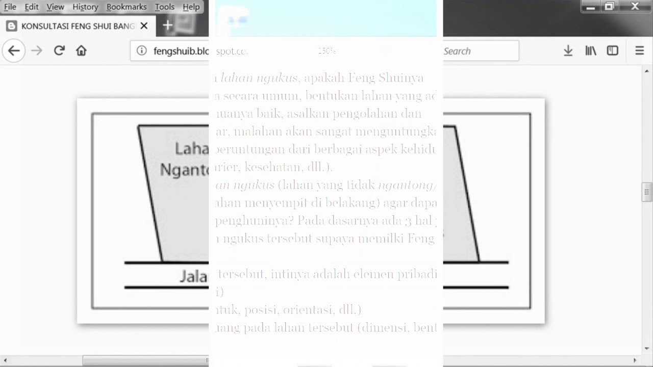 FENG SHUI LAHAN NGANTONG VS LAHAN NGUKUS