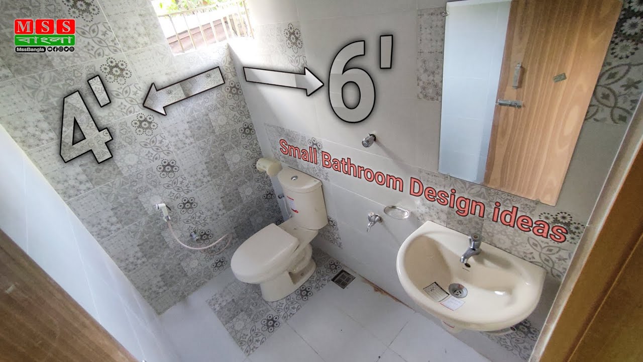 Small Bathroom design ideas 6.5&times;4 size Small Washroom & Tiles Design ideas | Mss Bangla Plumbing