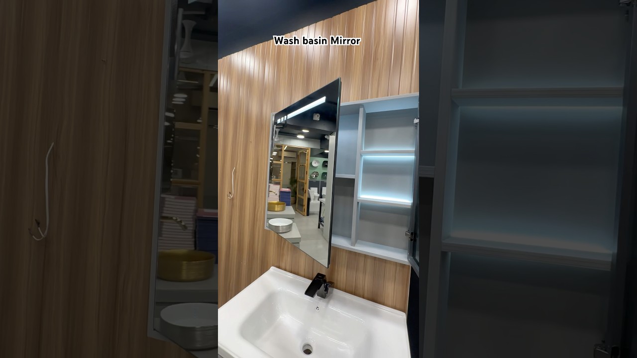 Wash basin mirror design #washbasins #mirror #bathroom #bathrromidea #washroomdesign