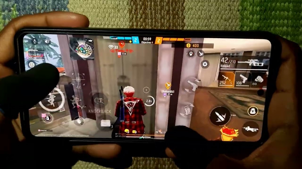 C50. Free Fire Max Cs-ranked 2Fingure Custom HUD Handcam Mobile Gameplay with commentary