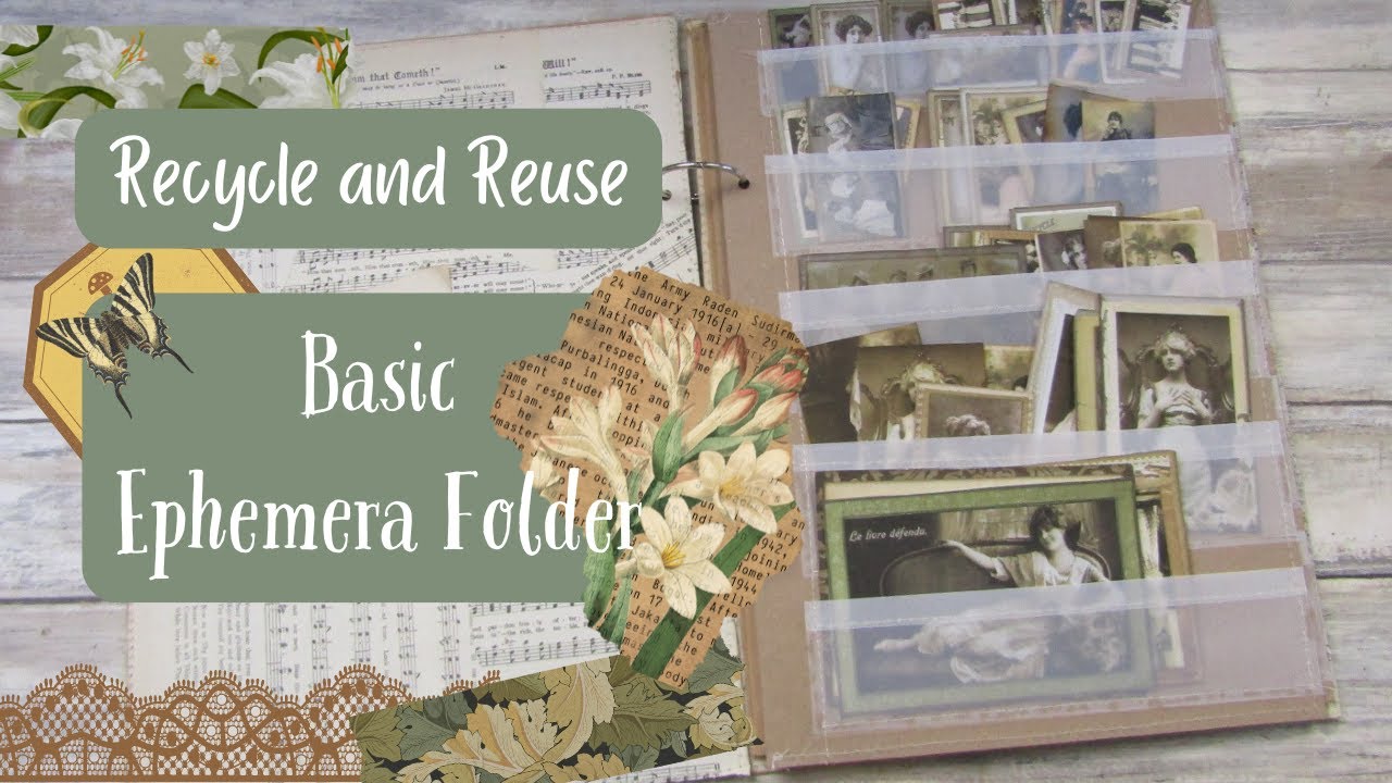 Recycle and Reuse - Basic Ephemera Folder