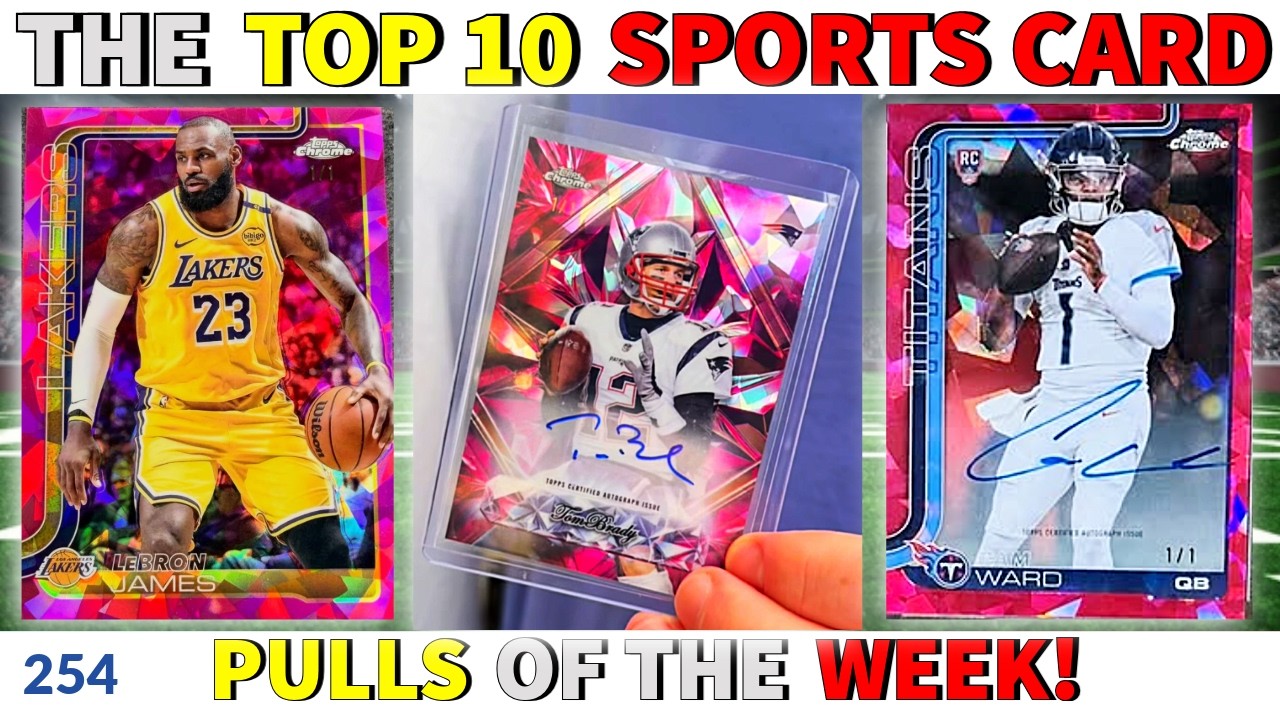 MASSIVE Padparadschas Pulled From Topps Chrome Sapphire! 🤯 | Top 10 Sports Card Pulls of the Week