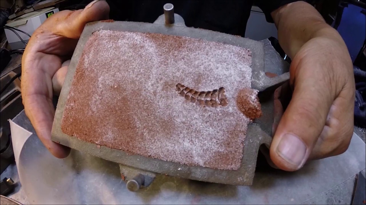 Sand Casting a Silver Rattlesnake Tail Necklace part 1