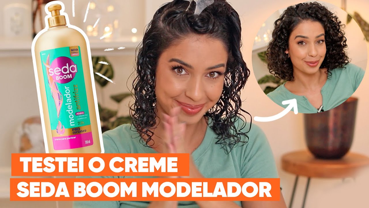 CREMES DE MERCADO - TESTEI O SEDA BOOM MODELADOR ANTIFRIZZ | JULIANA LOUISE