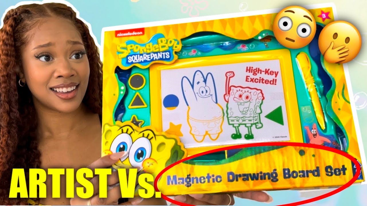 Artist TRYS Drawing With A Magnetic Board - It's SO COOL!