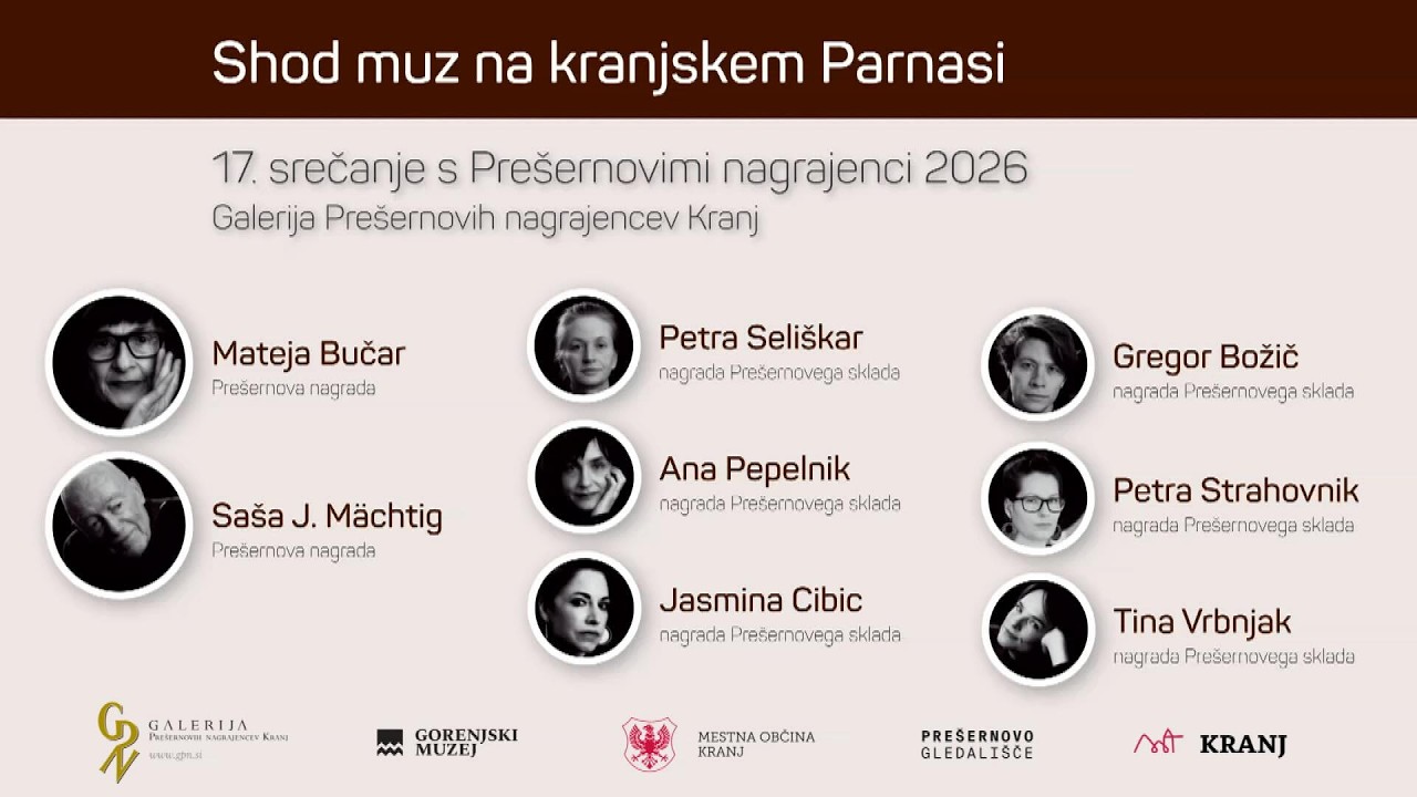 Prešernovi nagrajenci 2026