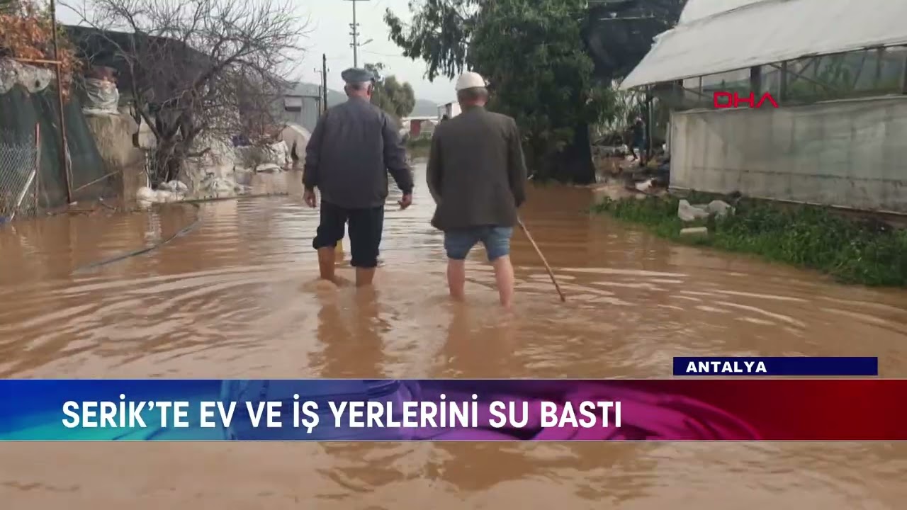 ANTALYA’DA SAĞANAK TARIMI VURDU