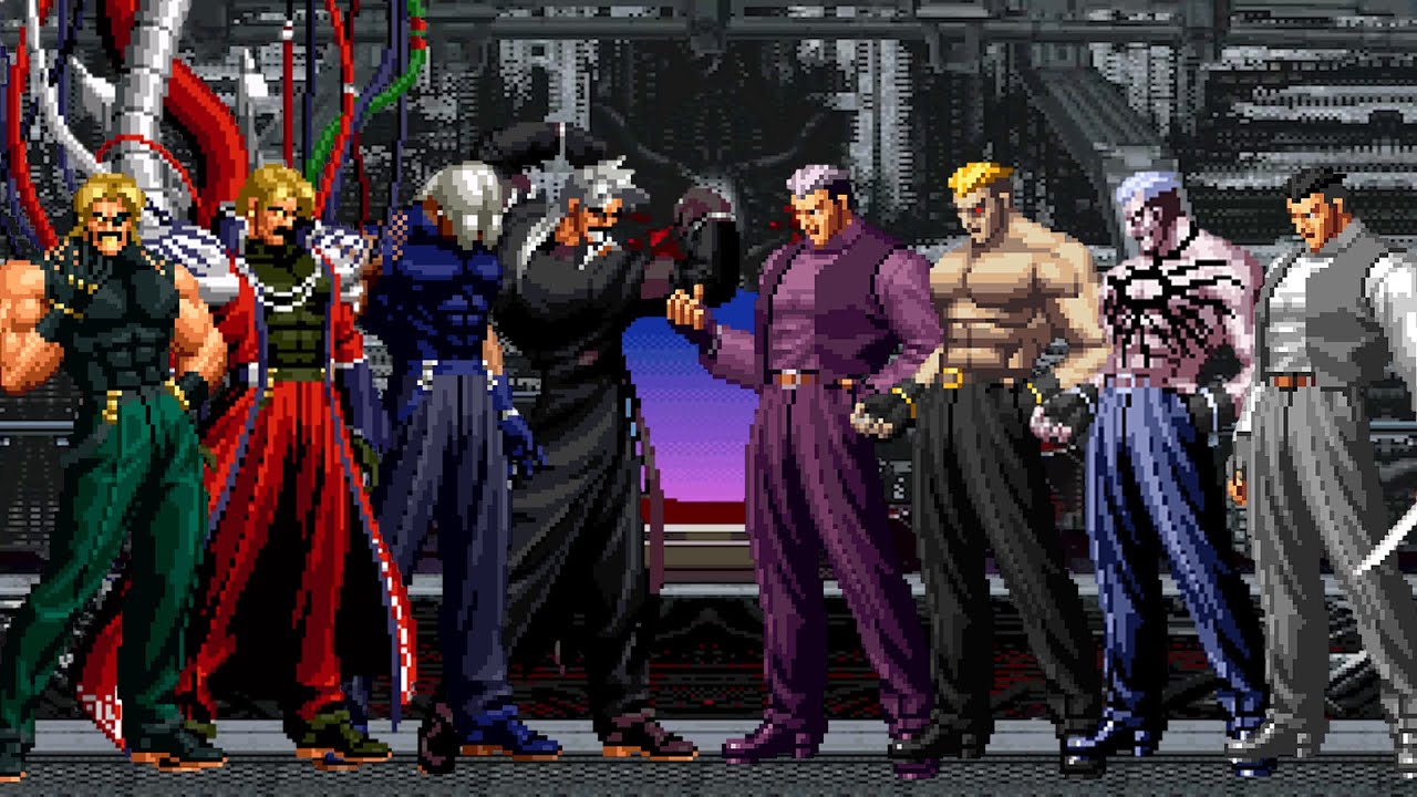 [KOF Mugen] Rugal Bernstein Team vs Ryuji Yamazaki Team