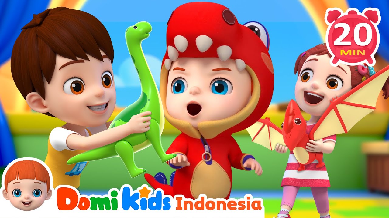 Lagu Dinosaurus | Lagu Anak | Lagu Hewan untuk Anak & Hiburan Anak | Domi Kids