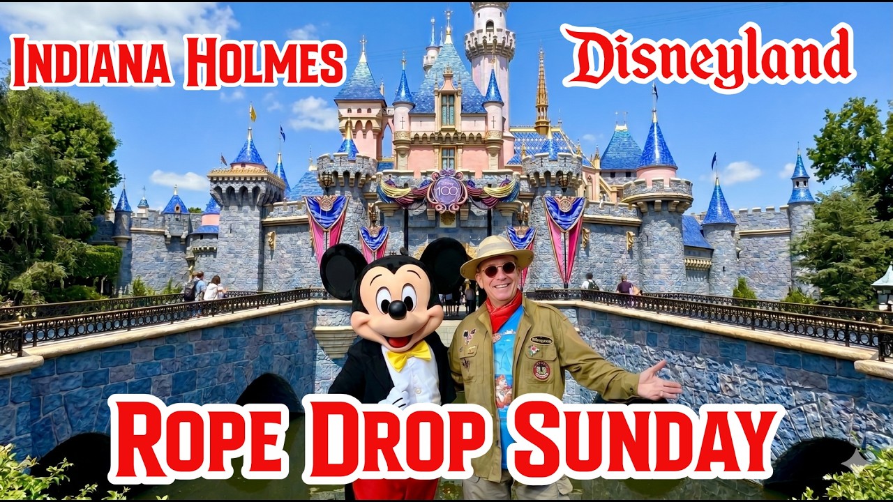 Disneyland - Sunday Live Rope Drop with Indiana Holmes & Lizzy