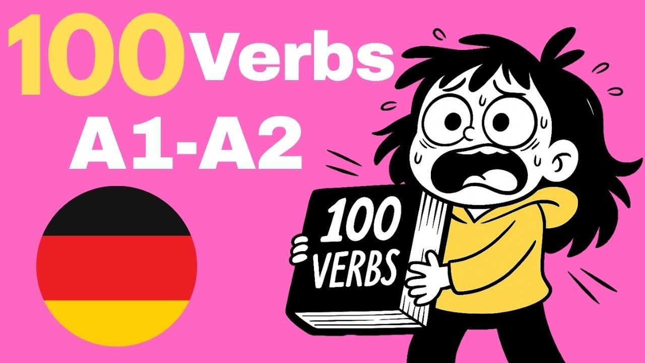 100 Essential German Verbs for A1–A2 Learners | With Present, Past & Future Examples! 🇩🇪