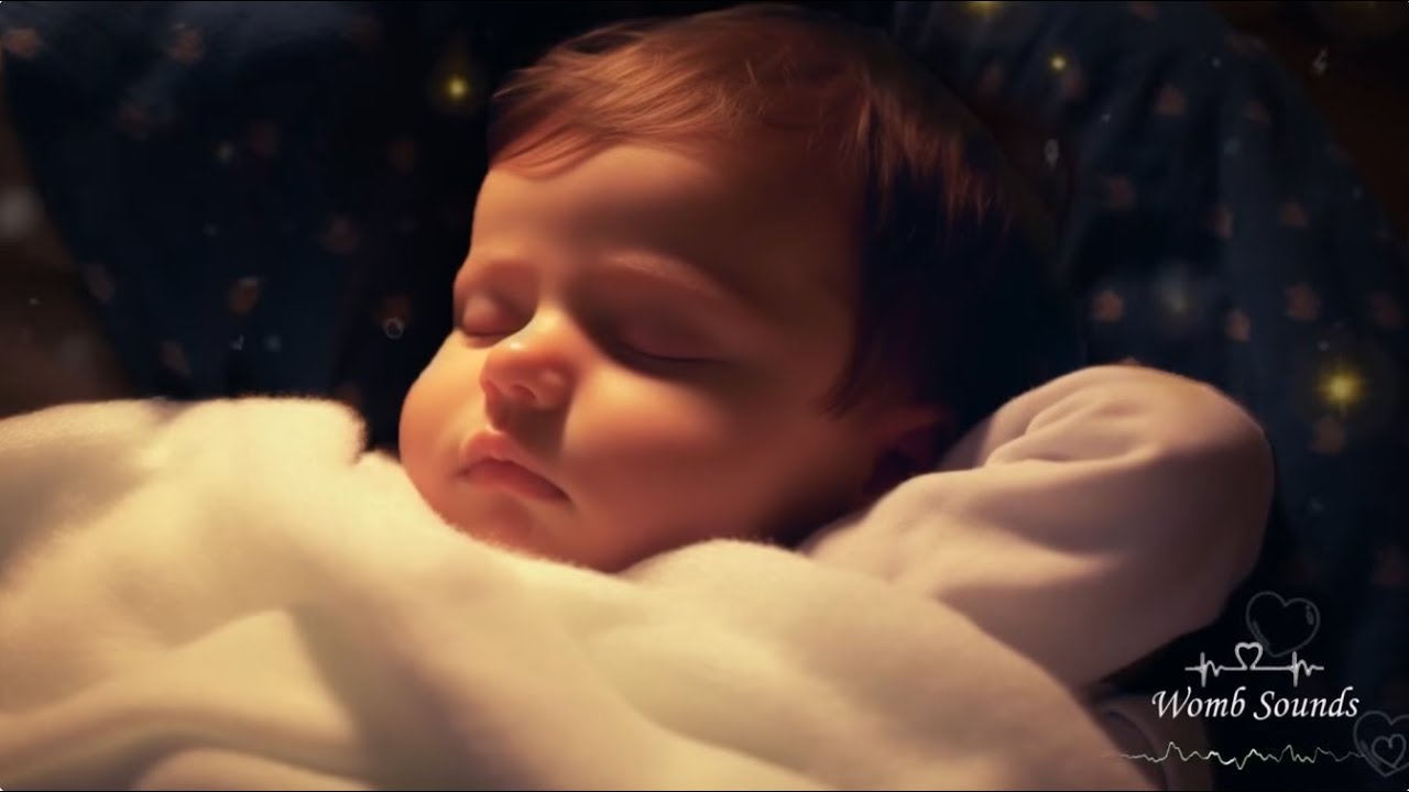 Womb Sounds for Baby Sleep🌙 Heartbeats & Soothing White Noise | No Ads, Black Screen