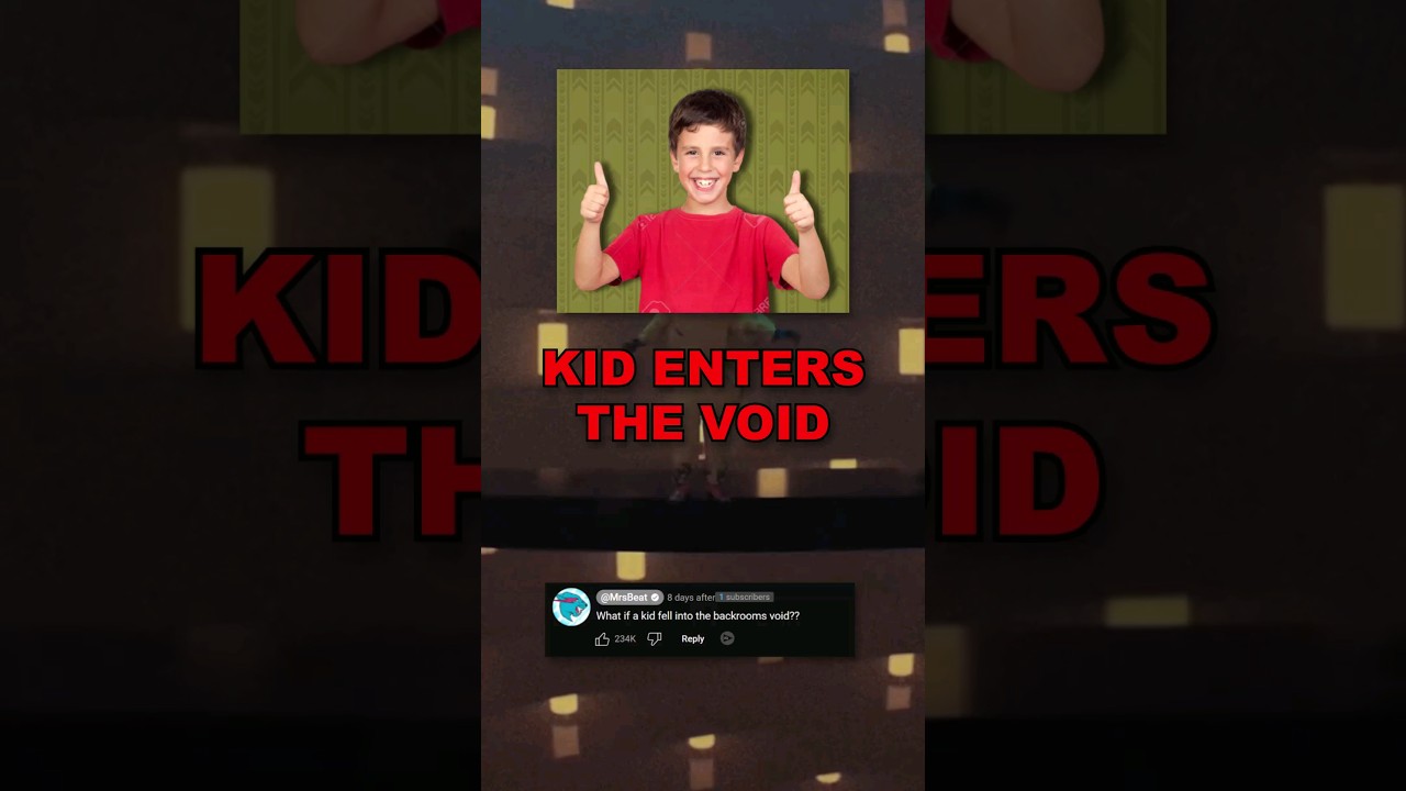 🕳️WHAT happens if A KID enters THE BACKROOMS VOID?🔑🚪#shorts #backrooms