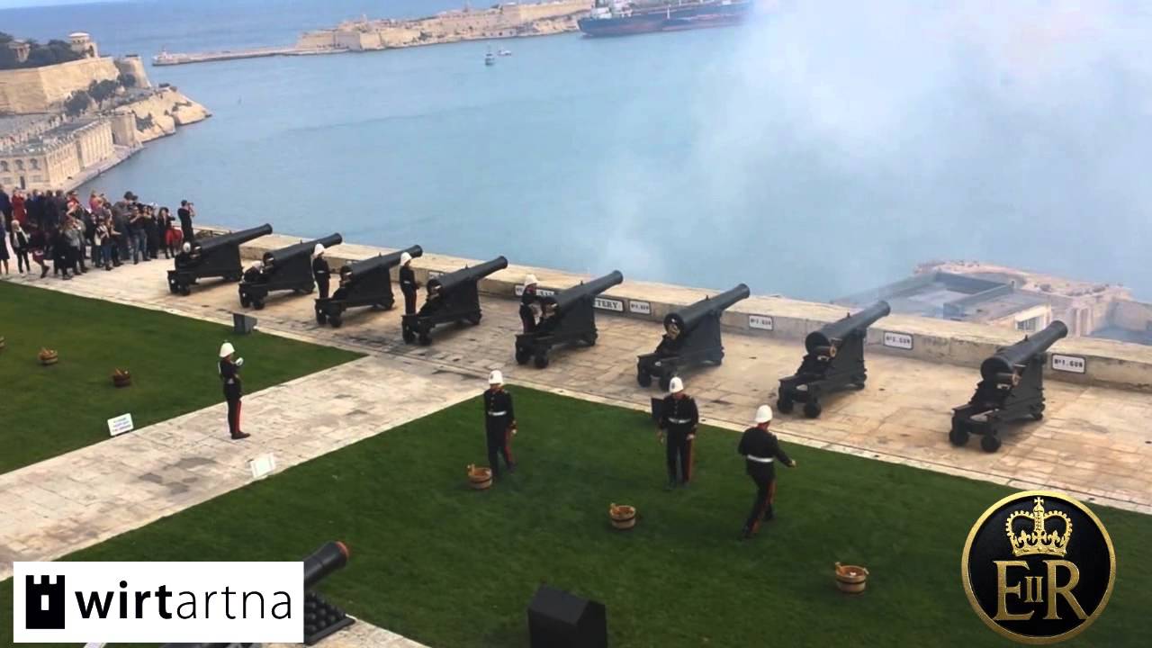 Royal Gun Salute - Saluting Battery, Valletta