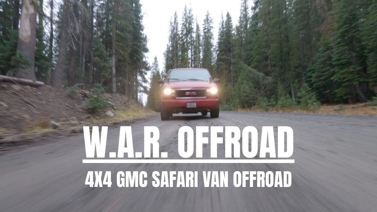 GMC Safari Van 4x4 Offroad during a Storm