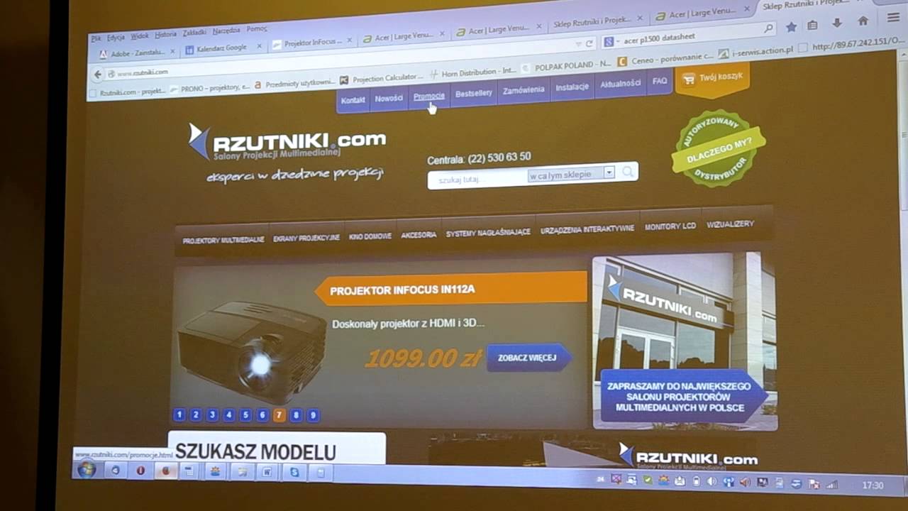 Infocus IN3138HD jasny, tani projektor fullHD - recenzja/test/opinie - do biura, restauracji, salonu