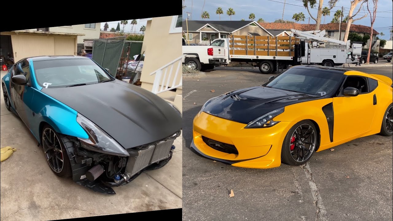 Twin turbo 370Z gets full transformation! Carbon hood, fenders, full color change