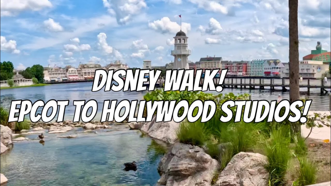 EPCOT to Hollywood Studios Walking Tour | Relaxing Disney World Walk