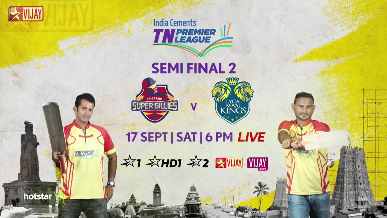 Tamilnadu Premier League - Semi Final 2 - Promo