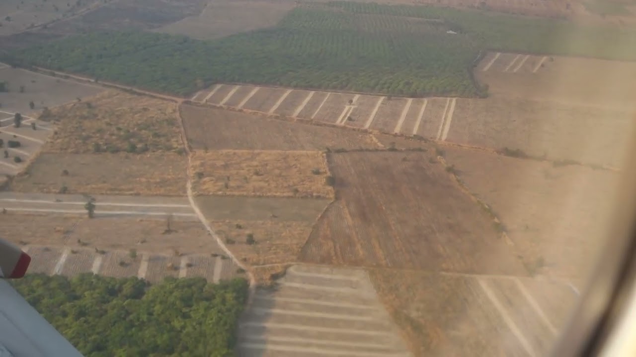 Landing at isolated Siem Reap - Angkor international airport.