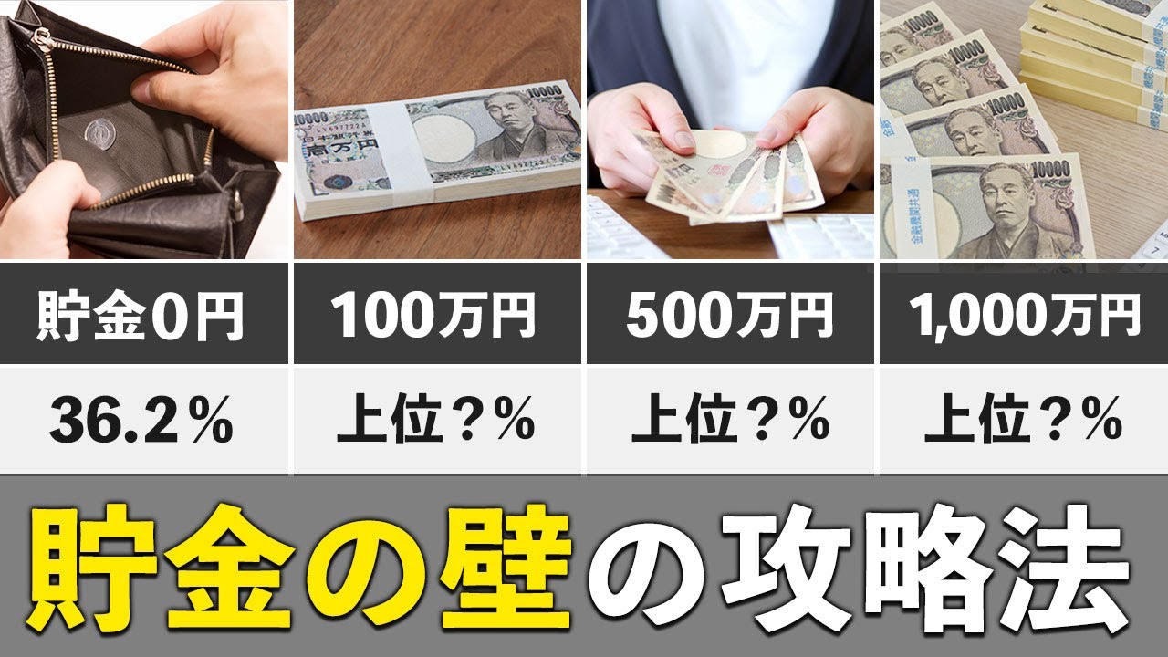 【お金持ちへの道】貯金100万・500万・1000万の壁を最短で超える方法